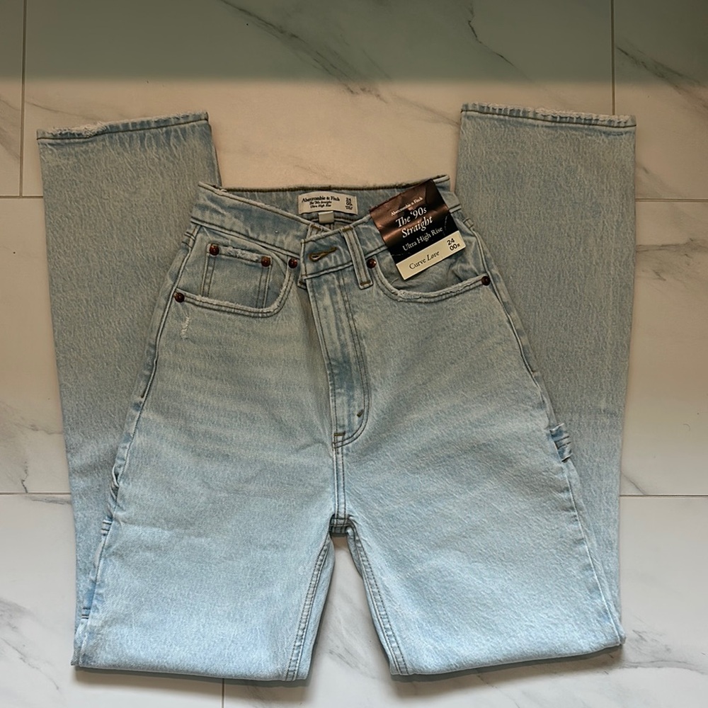 Abercrombie & Fitch High Rise Blue Jeans